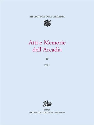 cover image of Atti e memorie dell'Arcadia